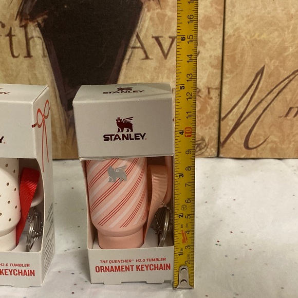Stanley Pink and White Ornament Keychain Set - Picture 7 of 7